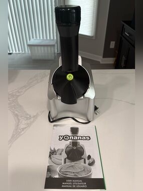 Yonanas Frozen Fruit Dessert Maker - Silver and Black